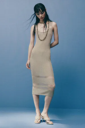 Patrizia Pepe Ärmelloses Kleid mit weitem Ausschnitt
