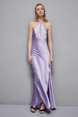 Patrizia Pepe Langes Kleid aus Satin