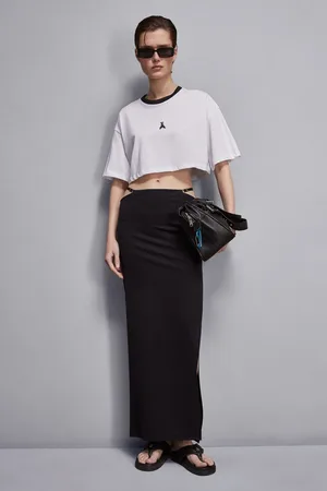 Patrizia Pepe Cropped-T-Shirt aus Baumwolle