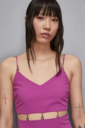 Patrizia Pepe Schmal geschnittenes Top mit Cut-out