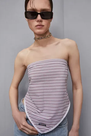 Patrizia Pepe Gestreiftes Baumwolltuch 3-in-1