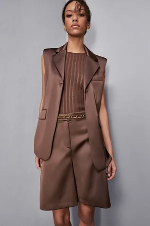 Patrizia Pepe Satin-Weste mit normaler Passform