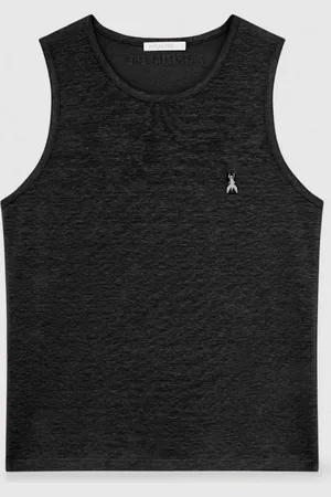 Patrizia Pepe Tank-Top aus Stretch-Leinen