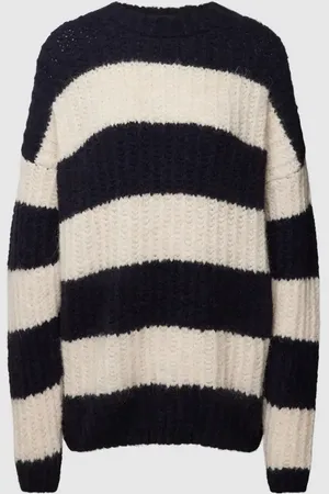Milano Strickpullover mit Streifenmuster und Rundhalsausschnitt in , Größe XL