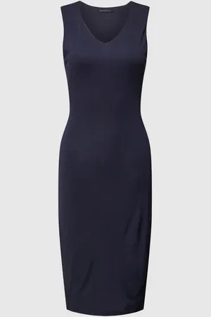 Armani Exchange Knielanges Kleid mit seitlicher Raffung in , Größe S