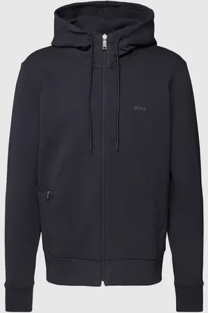 HUGO BOSS Sweatjacke mit Label-Detail Modell 
