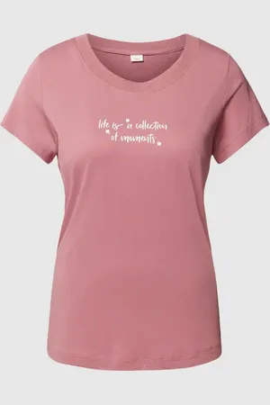 QS by s.Oliver T-Shirt in melierter Optik in , Größe 32-34