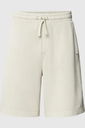 HUGO BOSS Regular Fit Sweatshorts mit Label-Stitching in , Größe M