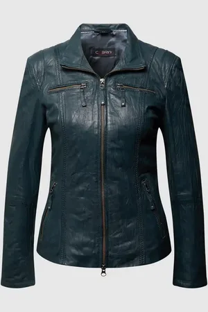Cabrini Lederjacke mit Crinkle-Effekt in , Größe 36
