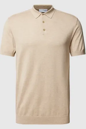 SELECTED Poloshirt mit kurzer Knopfleiste Modell 