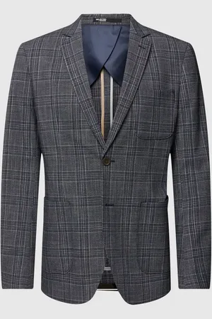 SELECTED Slim Fit 2-Knopf-Sakko mit Tartan-Karo in , Größe 46