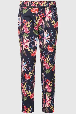 Christian Berg Slim Fit Stoffhose mit floralem Muster in , Größe 38