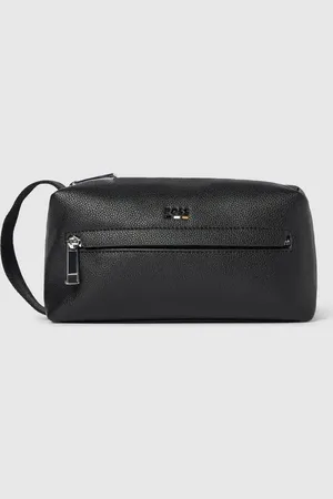 HUGO BOSS Kulturtasche mit Label-Prägung Modell 