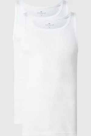 TOM TAILOR Tanktop aus Baumwolle im 2er-Pack in , Größe M