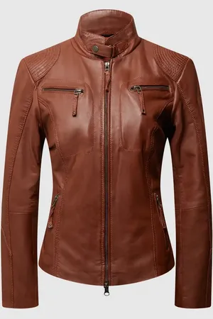 Cabrini Lederjacke aus Lammnappa in , Größe 44