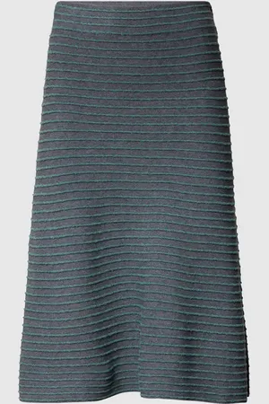 Emporio Armani Knielanger Rock mit Streifenmuster in , Größe 40