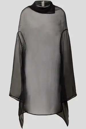 Rick Owens Seidenbluse in semitransparenter Optik in , Größe 34