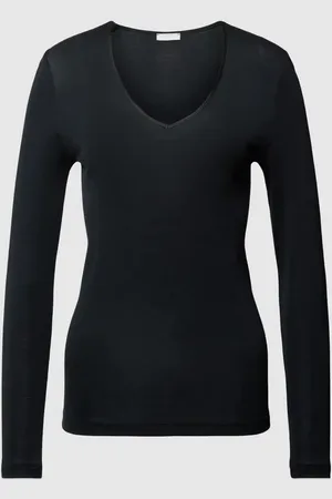 Hanro Funktionsshirt mit abgerundetem V-Ausschnitt in , Größe XS