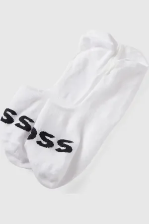 HUGO BOSS Füßlinge mit Label-Print im 2er-Pack in , Größe 41/42