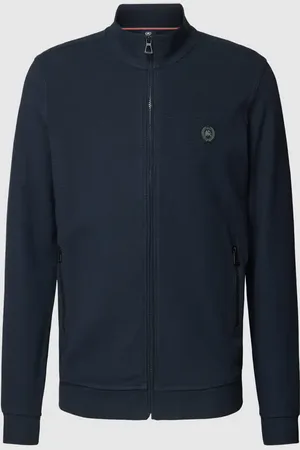 Lerros Sweatjacke mit Reißverschlusstaschen im unifarbenen Design in , Größe M