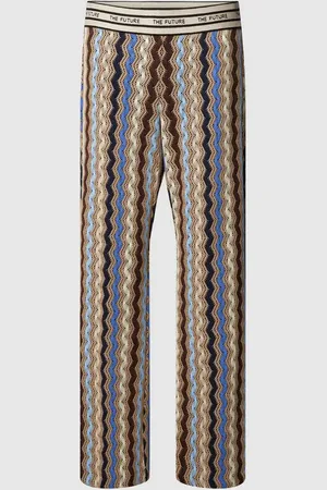 Cambio Flared Cut Stoffhose mit Allover-Muster Modell 