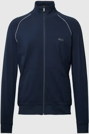 HUGO BOSS Sweatjacke mit Label-Stitching Modell 