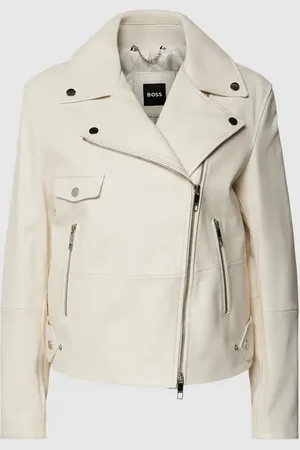 HUGO BOSS Lederjacke mit Reverskragen Modell 