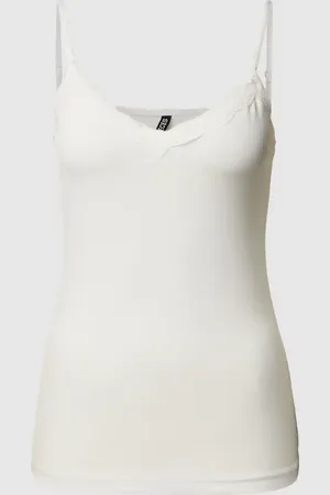 Pieces® Top mit Spitzenbesatz Modell "KATE" in , Größe XS