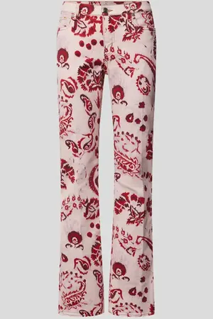 Etro Straight Fit Jeans mit Paisley-Dessin in , Größe 27