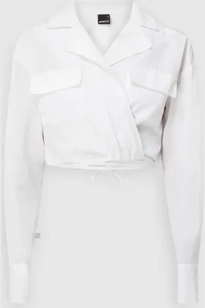 Gina Tricot Cropped Bluse mit Schnürung Modell 