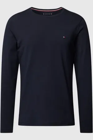 Tommy Hilfiger Slim Fit Longsleeve mit Label-Stitching in , Größe XXXL