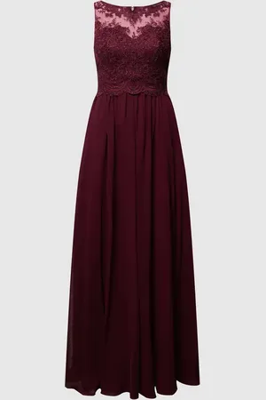 Laona Abendkleid mit Ziersteinen und floralen Stickereien in , Größe L