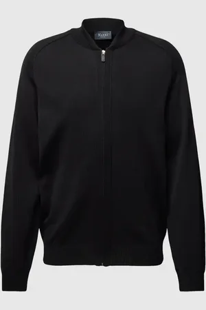 Maerz Strickjacke aus Schurwolle mit kleinem Stehkragen in , Größe 52