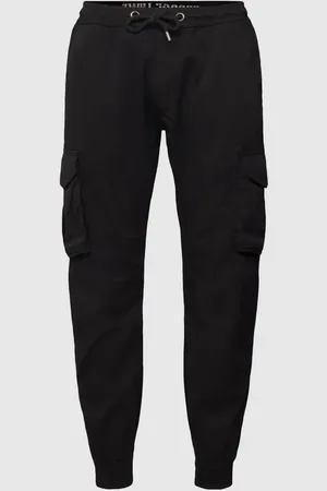 Alpha Industries Cargohose mit Label-Details Modell 