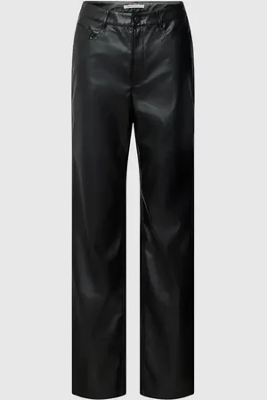 TOM TAILOR Hose in Leder-Optik in , Größe M