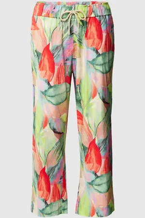 Toni Wide Leg Stoffhose mit floralem Muster Modell 