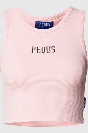PEQUS Crop Top mit Label-Print in , Größe XS