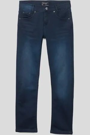 Blue Effect Jeans mit Label-Patch Modell 