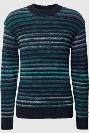 HUGO BOSS Strickpullover mit Streifenmuster in , Größe XXL