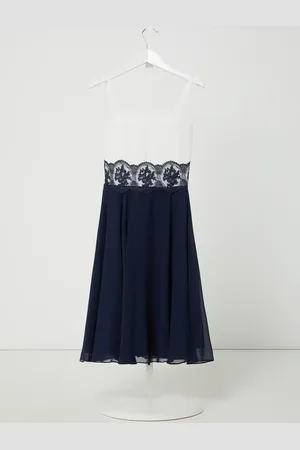 G.O.L. Kleid aus Chiffon mit ornamentaler Spitze in , Größe 158