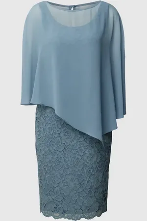 Vera Mont Knielanges Cocktailkleid im Double-Layer-Look in , Größe 44