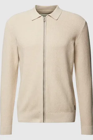 TOM TAILOR Strickjacke mit Polokragen in , Größe XL