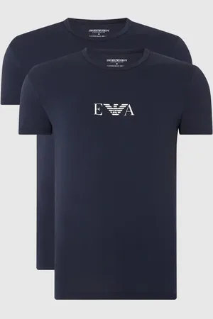 Emporio Armani T-Shirt mit Label-Print im 2er-Pack in , Größe M