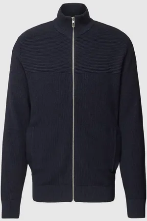 TOM TAILOR Strickjacke mit Stehkragen in , Größe L
