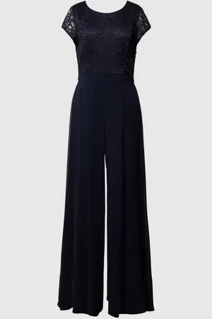 Vera Mont Jumpsuit mit Spitzenbesatz in , Größe 36