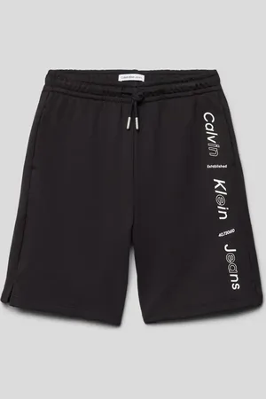 Calvin Klein Relaxed Fit Bermudas mit Label-Print Modell 