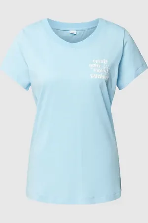 QS by s.Oliver T-Shirt in melierter Optik in , Größe 32-34
