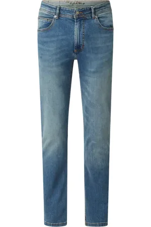 Christian Berg Straight Fit Jeans mit Brand-Detail in , Größe 31/32