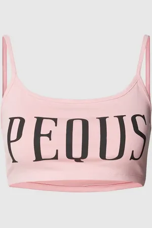 PEQUS Crop Top mit Label-Print in , Größe XS