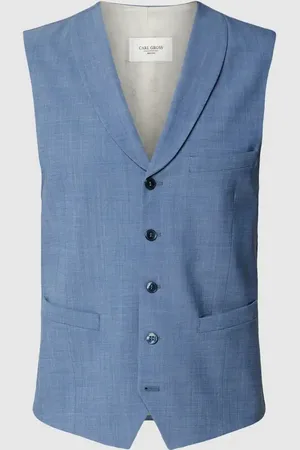 Carl Gross Slim Fit Anzugweste mit Lanawoll-Anteil Modell 